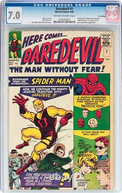 Daredevil #1 CGC 7.0 1964 Netflix TV Show! Stan Lee! UK Edition! E12 121 cm