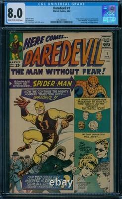 Daredevil 1 CGC 8.0 1st Daredevil