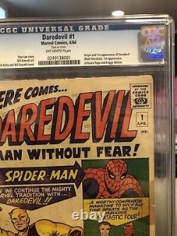 Daredevil #1 CGC Graded 2.5 First Appearance Marvel Silver Age Key Comic Book