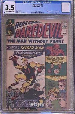 Daredevil #1 Cgc 3.5 (Apr 1964, Marvel)