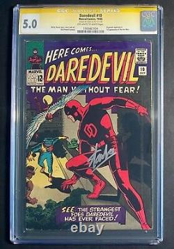 Daredevil #10 CGC 5.0 SS Stan Lee signed 1st App Ani-Men Marvel 1965 Comics