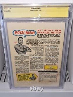 Daredevil #11 CGC SS Signature Autograph STAN LEE Abner Jonas as the Organizer