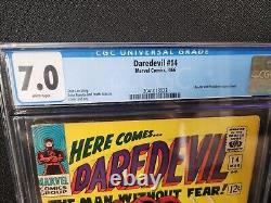 Daredevil 14 CGC 7.0 White Pages Stan Lee Story