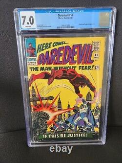 Daredevil 14 CGC 7.0 White Pages Stan Lee Story