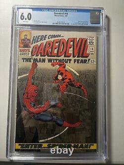 Daredevil #16 CGC 6.0! 1st John Romita Spider-Man! Stan Lee! 1966