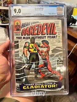 Daredevil #18 (Marvel Comics July 1966) WHITE pages! CGC 9.0