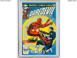 Daredevil #183 Punisher appearance! Signed Stan Lee! CGC 9.4 White Pages