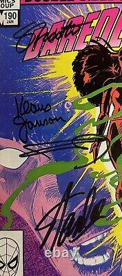 Daredevil #190 CGC SS 9.4 Signed Stan Lee Frank Miller Janson Shooter! Elektra