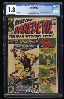 Daredevil (1964) #1 CGC GD- 1.8 Off White Origin and 1st Appearance! Stan Lee