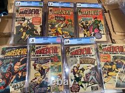 Daredevil (1964) Lot Complete Run of Issues 1-124 with#s 2, 3, 4, 5, 6, 7, CGC