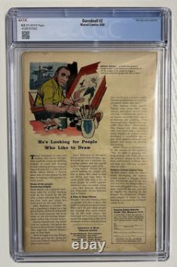 Daredevil #2 Cgc 4.5 Off-white Pages 2nd Appearance Of Daredevil + Electro 1964