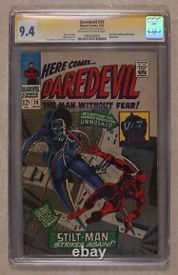 Daredevil #26 CGC 9.4 SS Stan Lee 0982058002