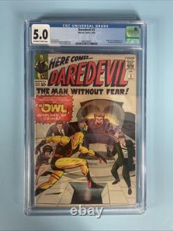Daredevil #3 CGC 5.0 1964