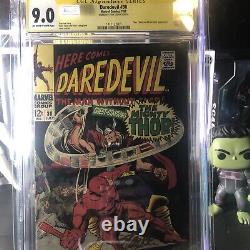 Daredevil #30 CGC 9.0 Signed By Stan Lee