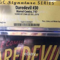 Daredevil #30 CGC 9.0 Signed By Stan Lee