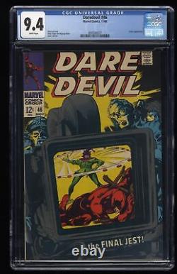 Daredevil #46 CGC NM 9.4 White Pages Jester! Stan Lee & Gene Colan Cover