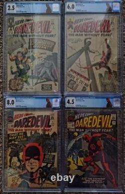 Daredevil #6, 8, 9, 10 (Marvel 1965) CGC Lot 2.5/6.0/8.0/4.5 NEW DD Labels Daredevil #6, 8, 9, 10 (Marvel 1965) CGC Lot 2.5/6.0/8.0/4.5 NEW DD Labels
