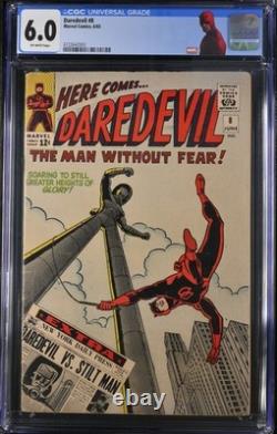 Daredevil #6, 8, 9, 10 (Marvel 1965) CGC Lot 2.5/6.0/8.0/4.5 NEW DD Labels