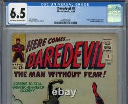 Daredevil #8 1965 CGC 6.5 Off White to White Pages 1st App of Silt-Man Comic