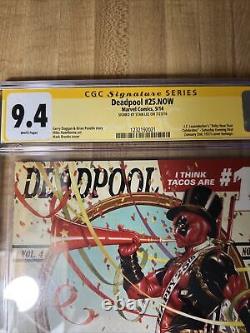 Deadpool #25 (Marvel, May 2014) Signed By Stan Lee CGC 9.4