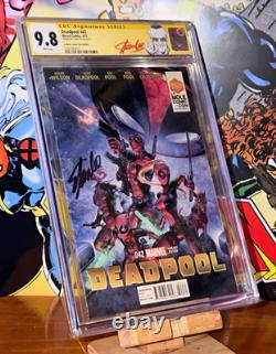 Deadpool #42 CGC SS 9.8 Stan Lee Signed La Mole Comic Con Variant (2015)