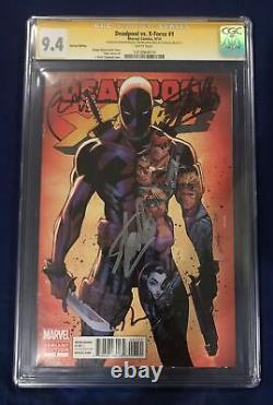 Deadpool vs X-Force Signed by Ryan Reynolds, Tim Miller, Stan Lee CGC 9.4