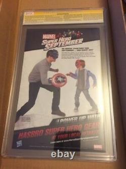 Edge of Spider-Verse #2 CGC 9.6 SS Greg Land Cover, Signed by Stan Lee
