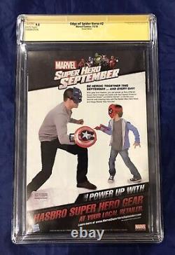 Edge of Spider-Verse 2 CGC 9.8 SIGNED, SKETCH, & INSCRIBED- Stan Lee SPIDER-GWEN