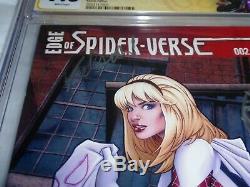 Edge of Spider-Verse #2 CGC SS Signature Sketch EXCELSIOR! By STAN LEE 1st GWEN