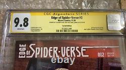 Edge of Spider-Verse #2 Variant. Signed Stan Lee, Greg Land. Cgc 9.8 Mint