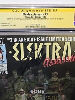 Elektra Assassin #3 CGC SS 4x Signature Autograph STAN LEE FRANK MILLER SHOOTER