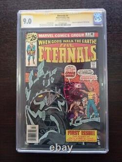 Eternals #1 CGC 9.0 Signature Series SS Signed By Stan Lee in 2018 1st Eternals