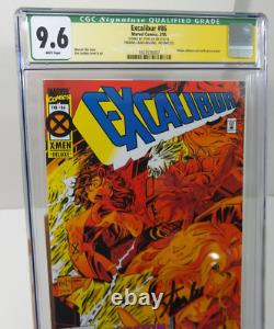 Excalibur #86 CGC 9.6 Signed By STAN LEE qualified crack in case 1st Pete Wisdom