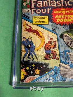 FANTASTIC FOUR #23 CGC 5.0 White Pages, Cover Cleaned, DOCTOR DOOM KIRBY 1964