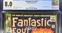 FANTASTIC FOUR #23 cgc 8.0 UNPRESSED OWithW Doctor Doom/MCU/Marvel/ 1964