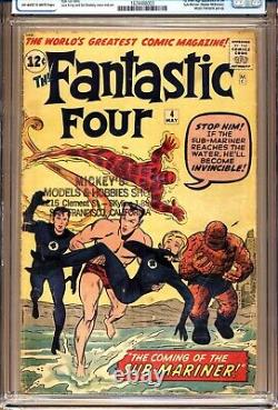 FANTASTIC FOUR #4 CGC 2.0 1st, S. A. App. Sub Mariner! Marvel Comics 1962