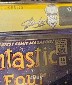 FANTASTIC FOUR #45 CGC 4.0 Signed by STAN LEE custom label, 1ST APP THE INHUMANS
