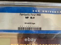 FANTASTIC FOUR 48 1st SILVER SURFER CGC 8.0 OFF-WHITE PGS