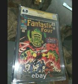 FANTASTIC FOUR #49 CGC 6.0 GALACTUS 1st FULL SILVER SURFER Signed STAN LEE