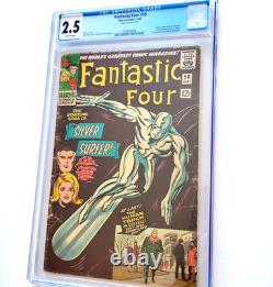 FANTASTIC FOUR # 50 CGC 2.5 1966 Classic cover Jack Kirby & Stan Lee