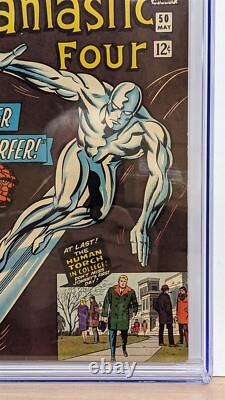 FANTASTIC FOUR #50 CGC 7.5 Marvel 1966 Silver Surver vs. Galactus Appearance VF