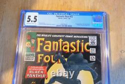 FANTASTIC FOUR #52 CGC 5.5 1966 1st Appearance of the Black Panther