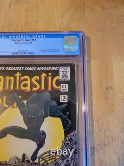 FANTASTIC FOUR #52 CGC 5.5 1966 1st Appearance of the Black Panther