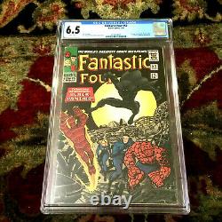 FANTASTIC FOUR #52 CGC 6.5 1st Appearance BLACK PANTHER (1966) WHITE PAGES