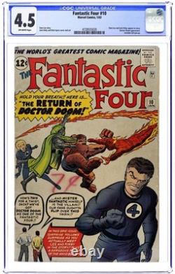 Fantastic Four #10 CGC 4.5 1963 4728555020