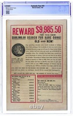 Fantastic Four #10 CGC 4.5 1963 4728555020