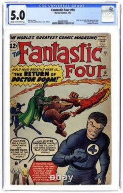 Fantastic Four #10 CGC 5.0 1963 4066874007