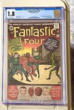 Fantastic Four #11 1963 CGC 1.8 1st App Impossible Man, Silver Age Key, Origin