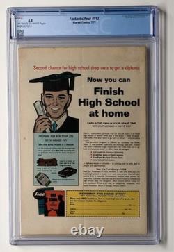 Fantastic Four #112 (CGC 4.0) Classic HULK vs THING Cover 1971 Marvel KEY