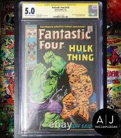 Fantastic Four # 112 CGC SS 5.0 Signed by Stan Lee Iconic Cover